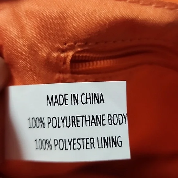 Orange Quilted Chain Crossbody Bag - Picture 6 of 14